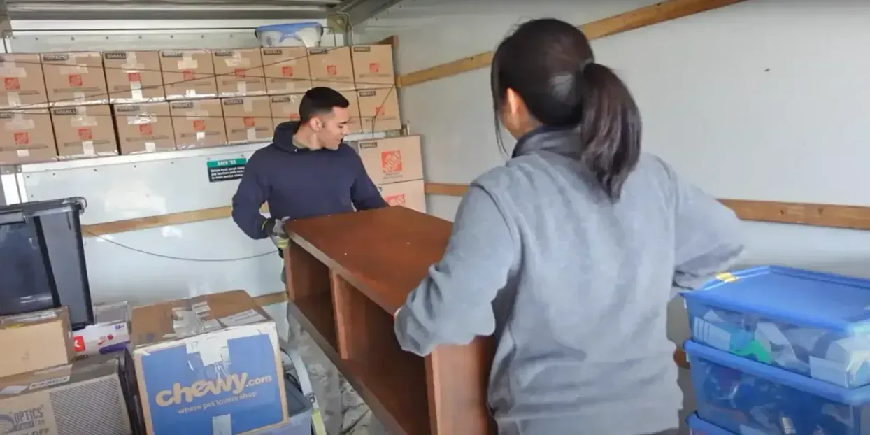 Movers loading the truck
